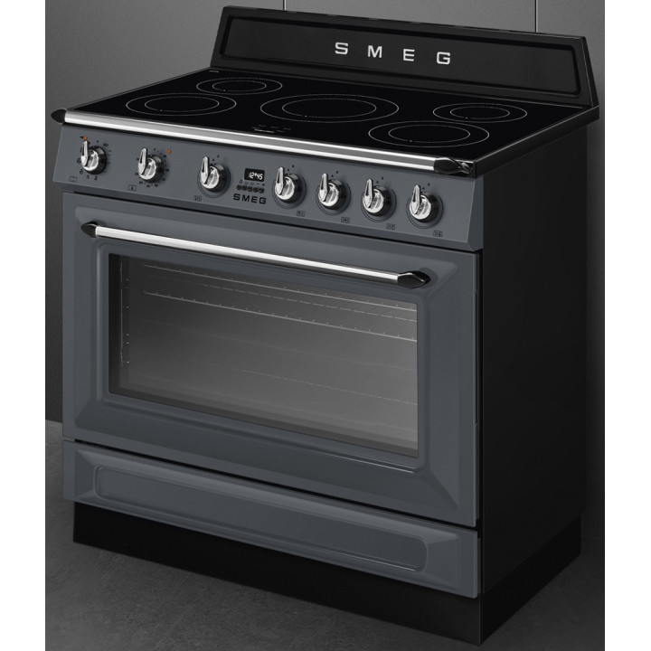 Piano de cuisson SMEG TR90IPGR vue de face