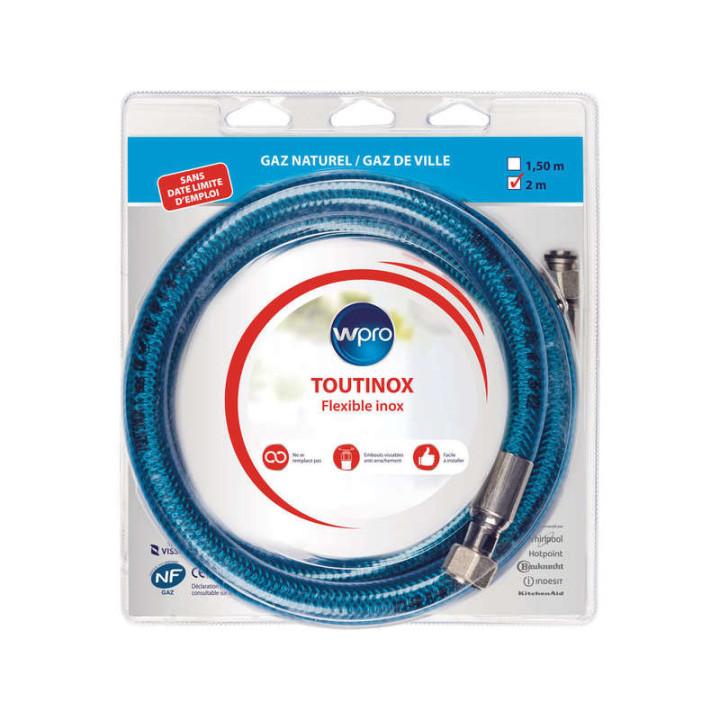 Flexible inox gaz naturel / gaz de ville