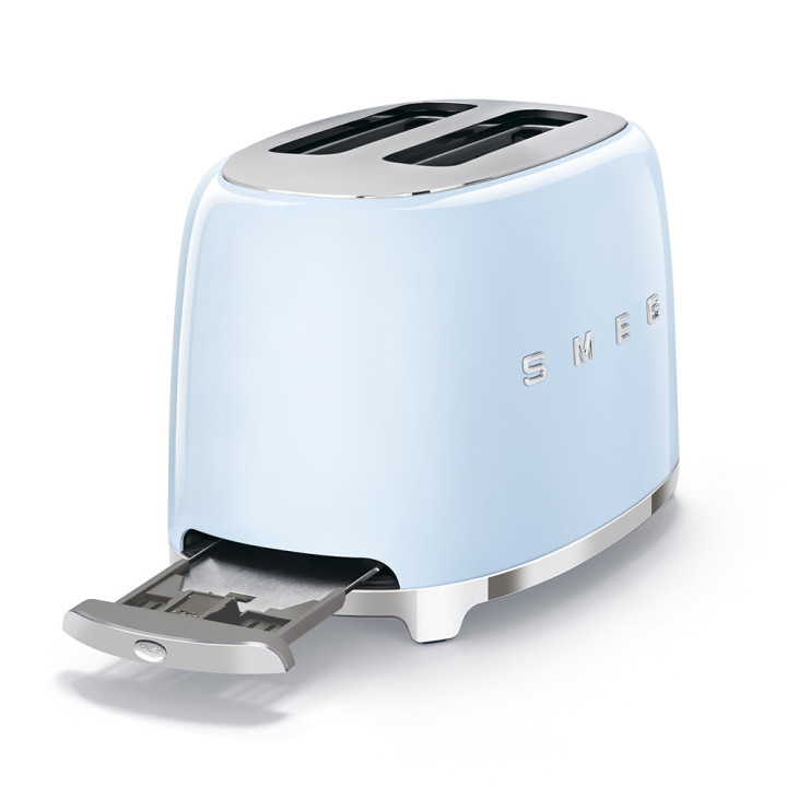 Toaster SMEG Bleu Azur TSF01PBEU | Ménachoc