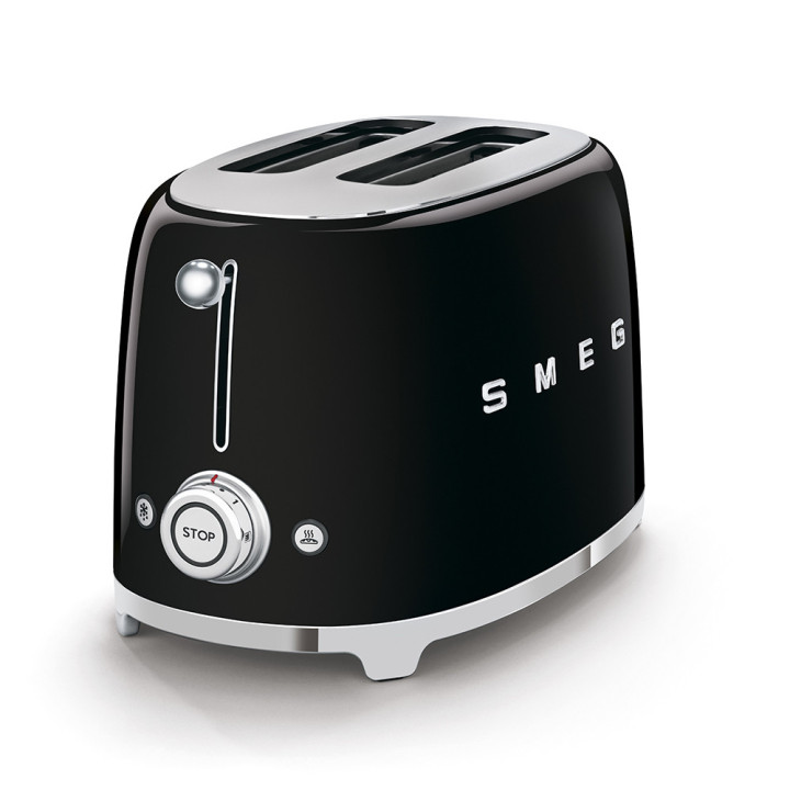 Toaster SMEG Noir TSF01BLEU | Ménachoc