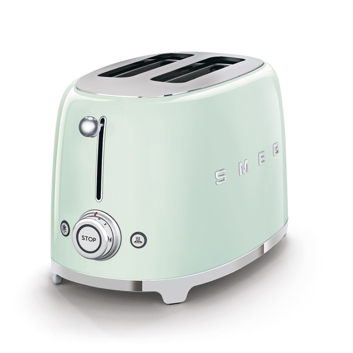 Toaster SMEG Vert d'eau TSF01PGEU | Ménachoc