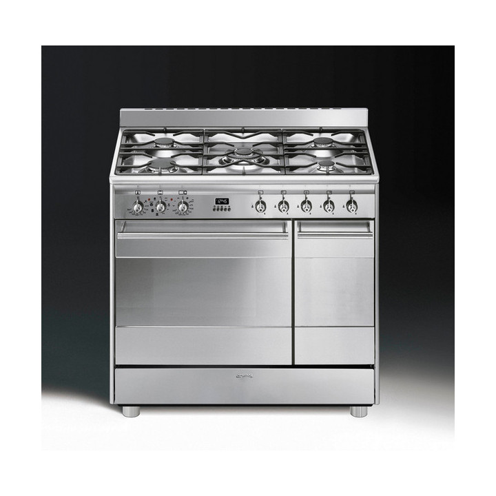 Piano de cuisson GAZ SMEG SCB92MX8 Esthétique Classica Concerto 90 cm  | Ménachoc