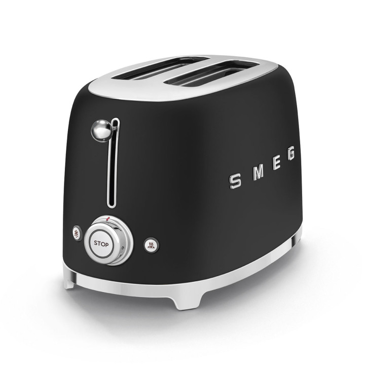 Toaster SMEG Noir Mat TSF01BLMEU | Ménachoc