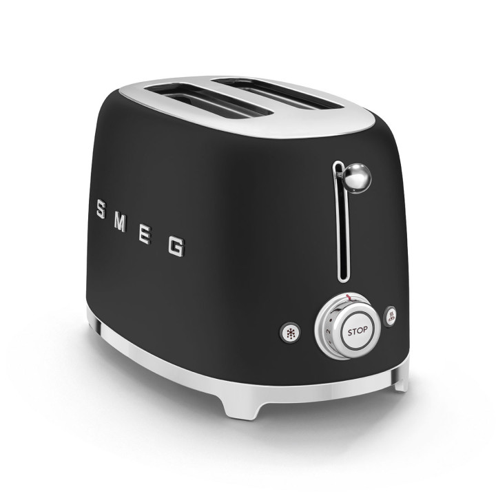 Toaster SMEG Noir Mat TSF01BLMEU | Ménachoc