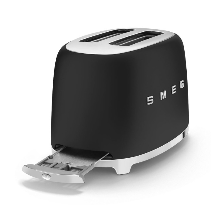 Toaster SMEG Noir Mat TSF01BLMEU | Ménachoc
