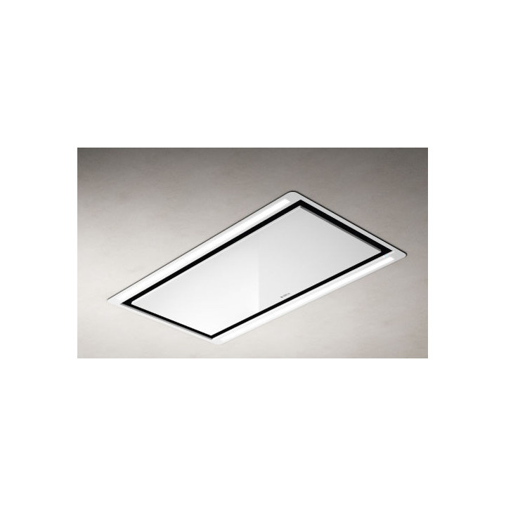 Hotte plafond ELICA HILIGHT GLASS H30 WH/A/100 PRF0146246A |Ménachoc