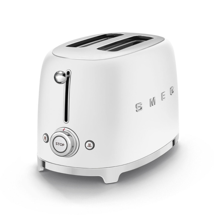 Toaster SMEG Blanc Mat TSF01WHMEU | Ménachoc