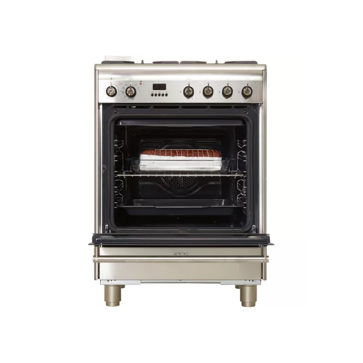Cuisinière 60 cm GAZ SMEG GP61X9 Classica Concerto INOX | Ménachoc