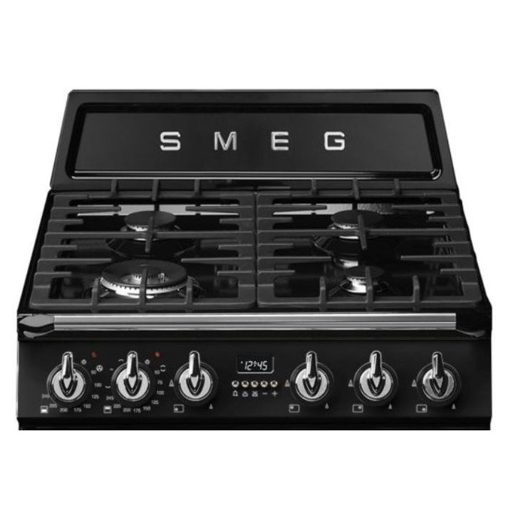 Cuisinière GAZ  SMEG TR62BL VICTORIA NOIR - 60cm | Ménachoc