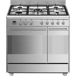 Piano de cuisson GAZ SMEG SCB92MX8 Esthétique Classica Concerto 90 cm  | Ménachoc