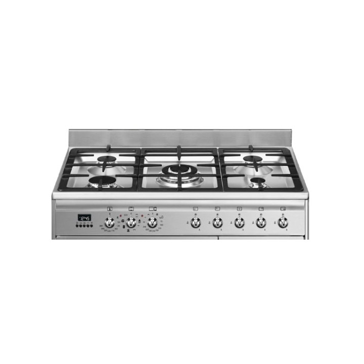 Piano de cuisson GAZ SMEG SCB92MX8 Esthétique Classica Concerto 90 cm  | Ménachoc