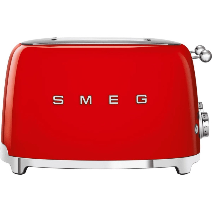 Toaster 4 fentes SMEG Rouge TSF03RDEU | Ménachoc