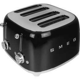 Toaster 4 fentes SMEG Noir TSF03BLEU | Ménachoc