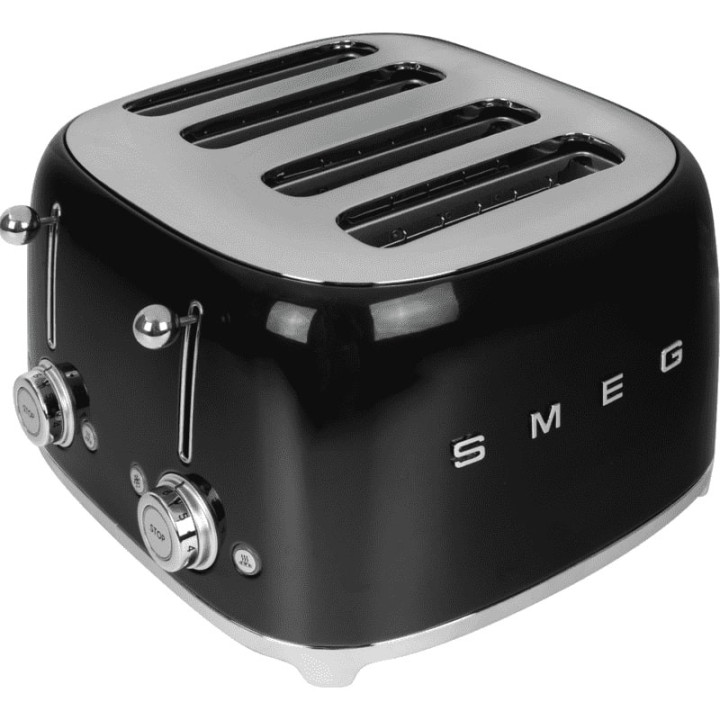 Toaster 4 fentes SMEG Noir TSF03BLEU | Ménachoc