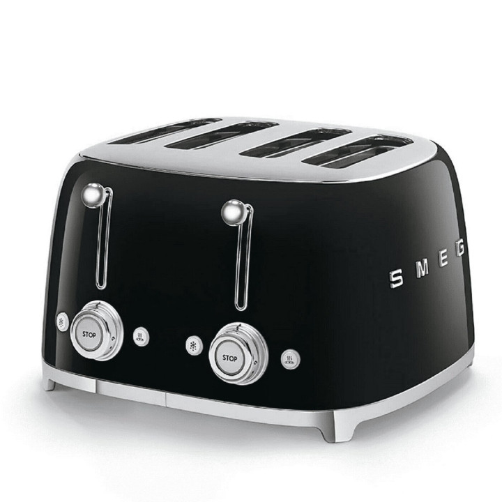 Toaster 4 fentes SMEG Noir TSF03BLEU | Ménachoc