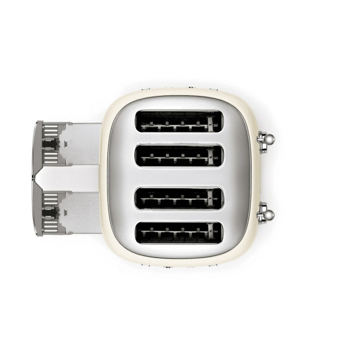 Toaster 4 fentes SMEG Crème TSF03CREU | Ménachoc