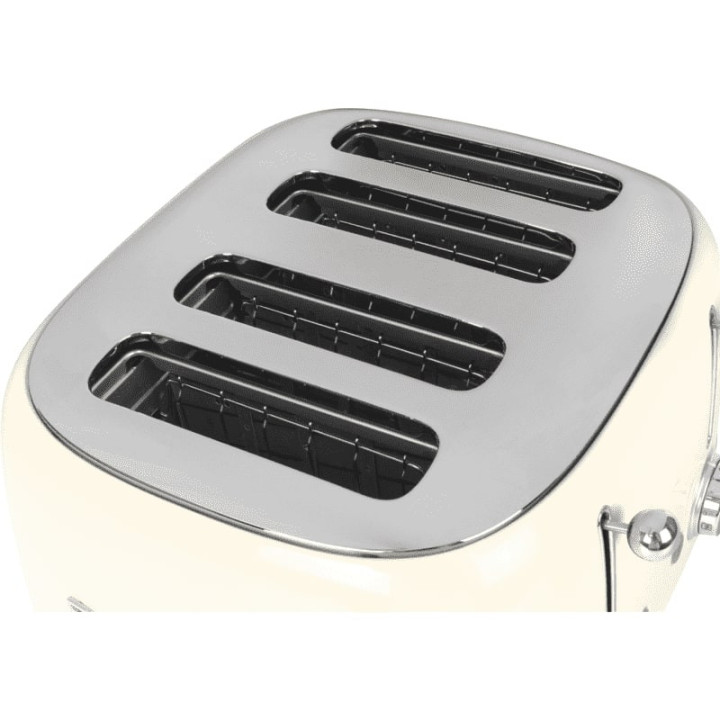 Toaster 4 fentes SMEG Crème TSF03CREU | Ménachoc