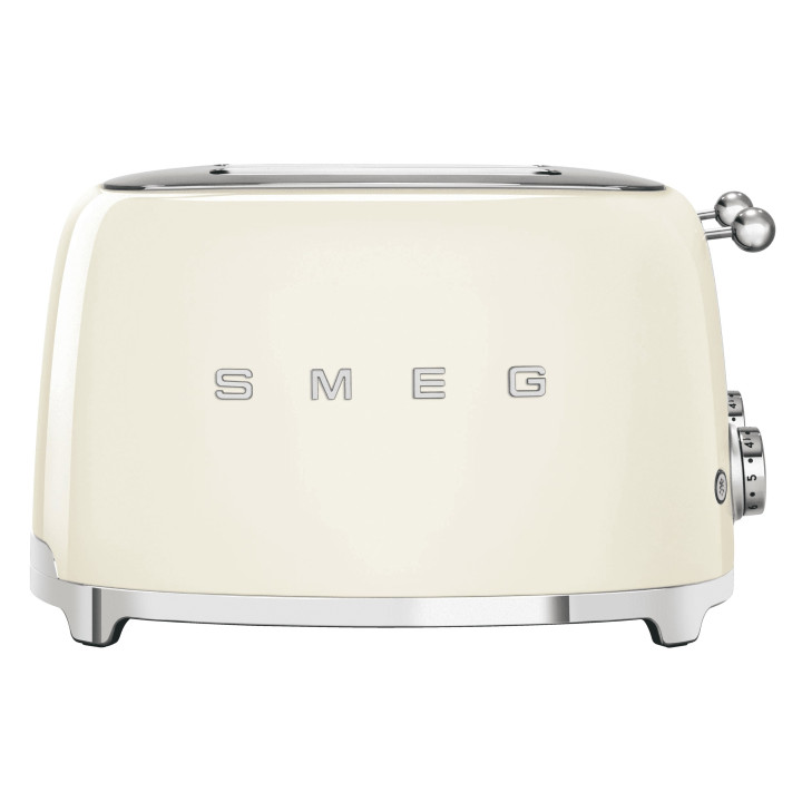Toaster 4 fentes SMEG Crème TSF03CREU | Ménachoc
