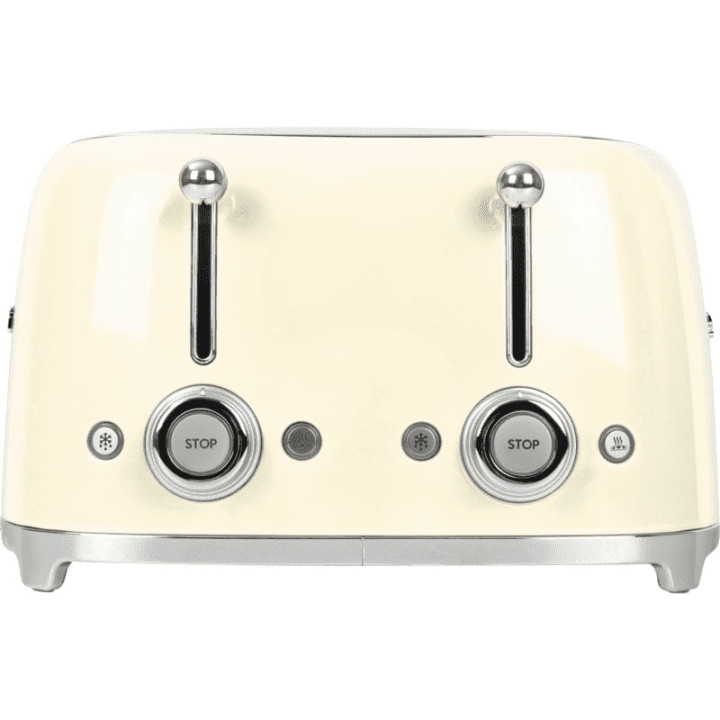 Toaster 4 fentes SMEG Crème TSF03CREU | Ménachoc