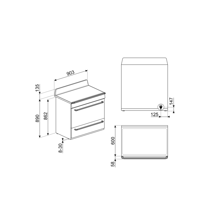 Piano de cuisson SMEG TR90IP9 | Ménachoc