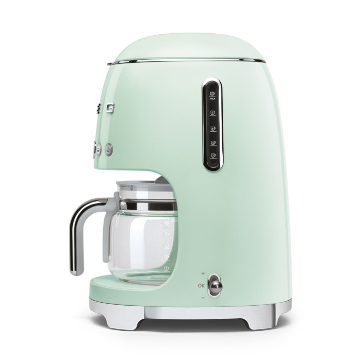 Cafetière filtre SMEG Vert d'eau DCF02PGEU | Ménachoc