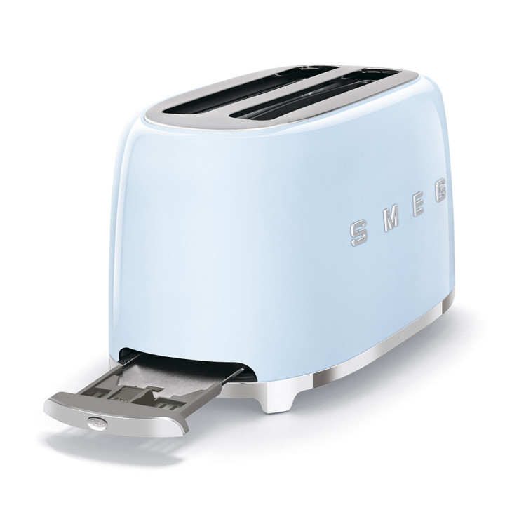 Grille pain SMEG Bleu Azur TSF02PBEU | Ménachoc