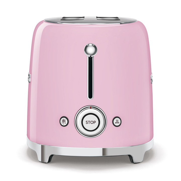 Grille pain SMEG Rose TSF02PKEU | Ménachoc