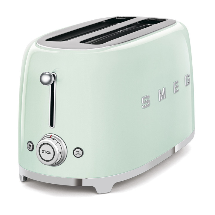 Grille pain SMEG Vert d'eau TSF02PGEU | Ménachoc