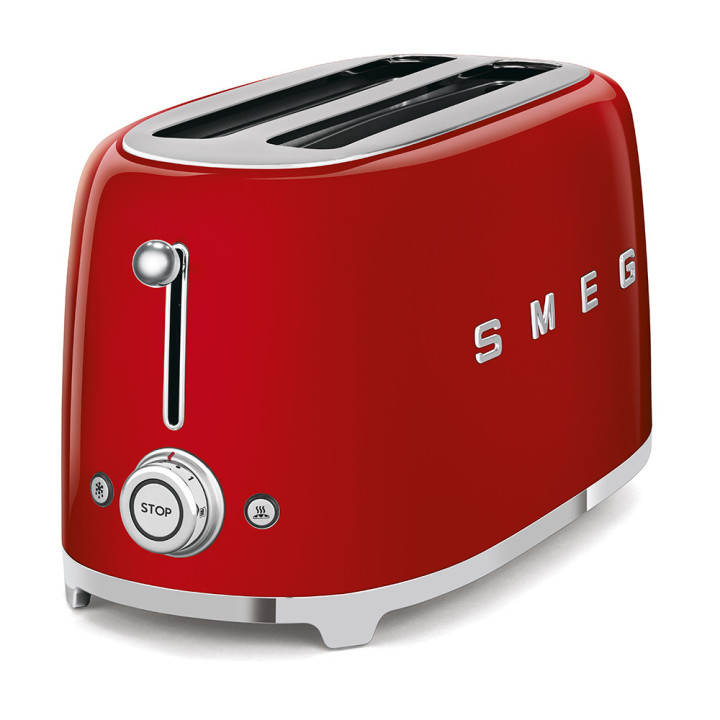 Grille pain SMEG Rouge TSF02RDEU | Ménachoc
