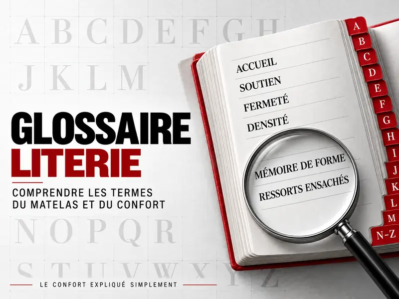 Glossaire literie : comprendre les termes du matelas et du couchage